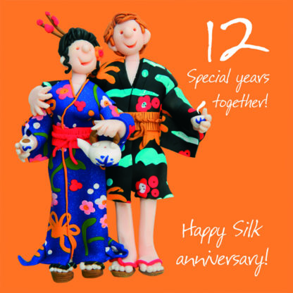 12th anniversary silk
