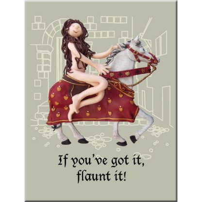 Lady Godiva fridge magnet