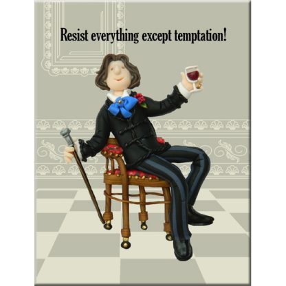 Oscar Wilde fridge magnet