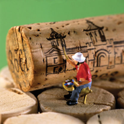 Painting the corks