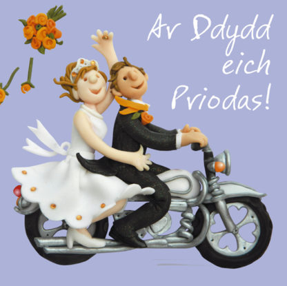 Wedding motorbike - Priodas