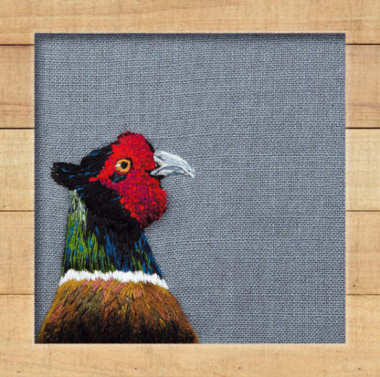 Pheasant on French linen
