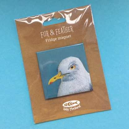 Herring gull fridge magnet