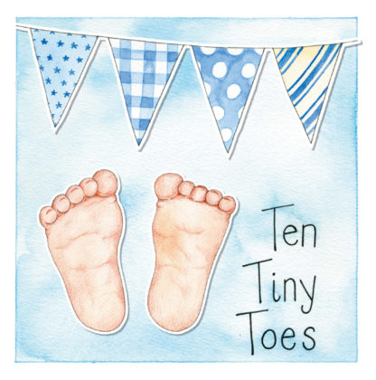 Ten tiny toes - blue