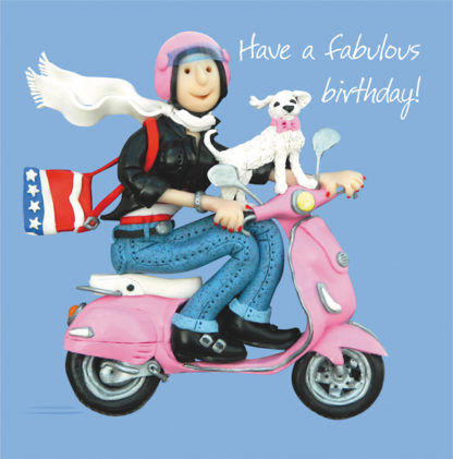 Fabulous birthday scooter