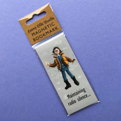 WWII pilot magnetic bookmark