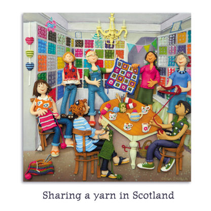 Sharing a yarn in Scotland