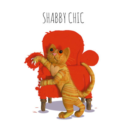 Shabby chic mini card
