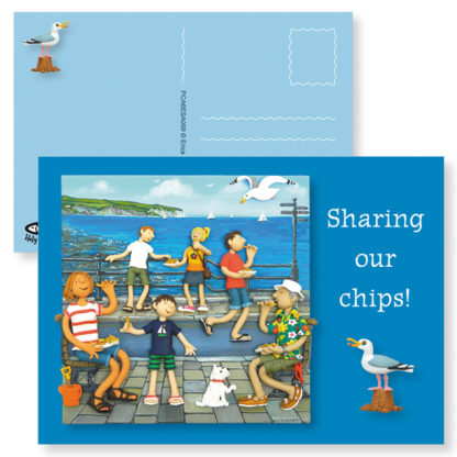 Sharing our Chips postcard