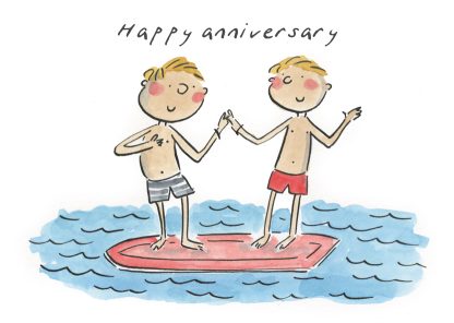 Anniversary surfers