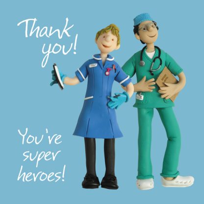 Superhero doctor and nurse