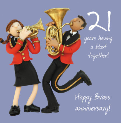 21st anniversary (brass)