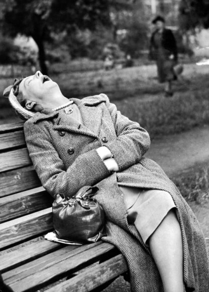 Asleep on bench