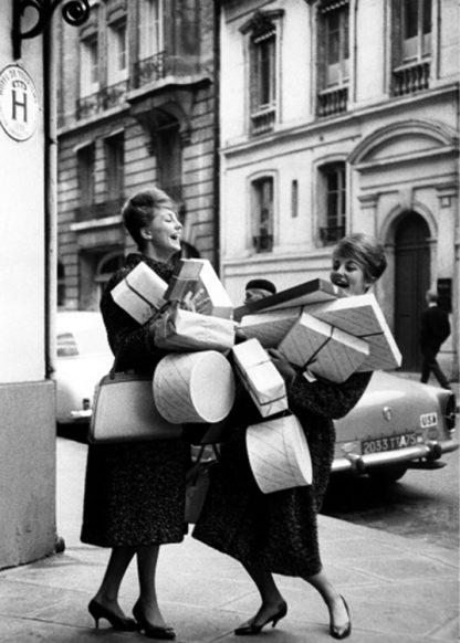 Two women shopping