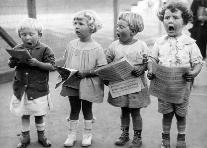 Children singing