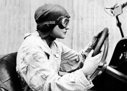 Woman racing driver