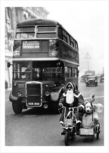 Father Christmas, Bus and Teddy Bear