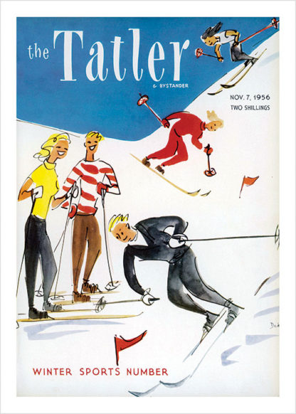 Tatler cover  ski-ing downhill