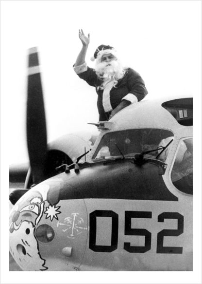 Father Christmas and airplane