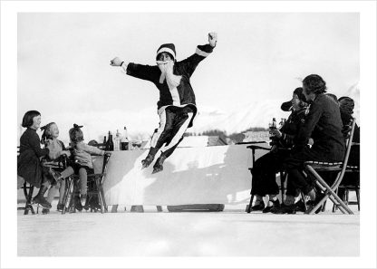 Santa showing his moves 1930