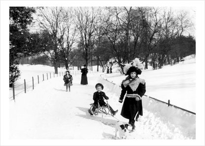 Christmas time in Central Park 1920s