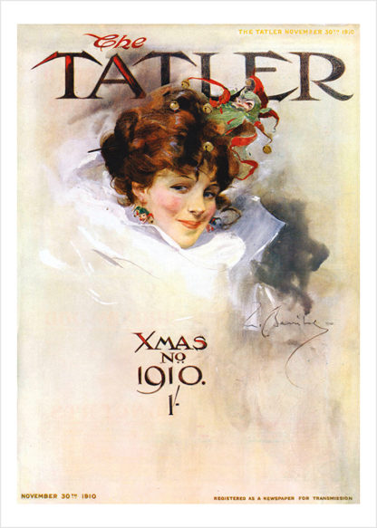 The Tatler Magazine Christmas cover, 1910