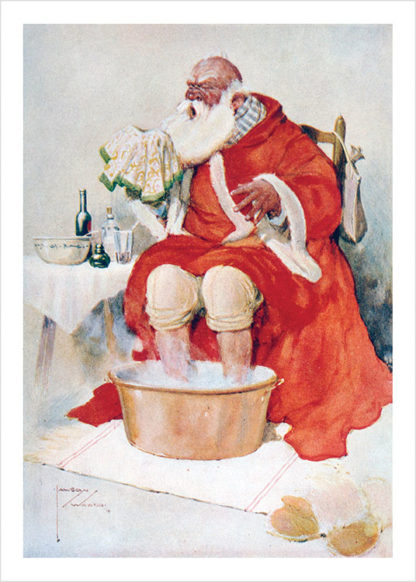 Father Christmas with a cold