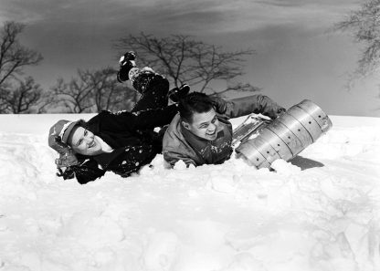 Falling off the sledge