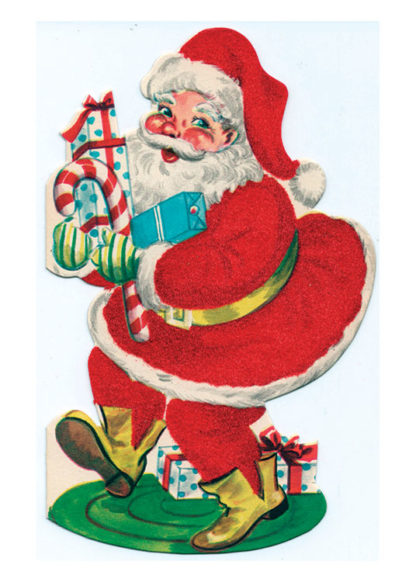 Vintage santa card