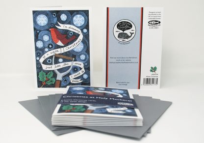 White Christmas Xmas card pack