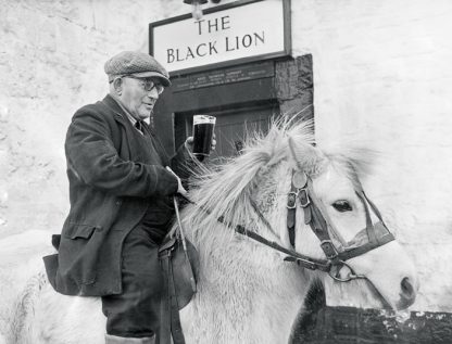 A pint at the Black Lion