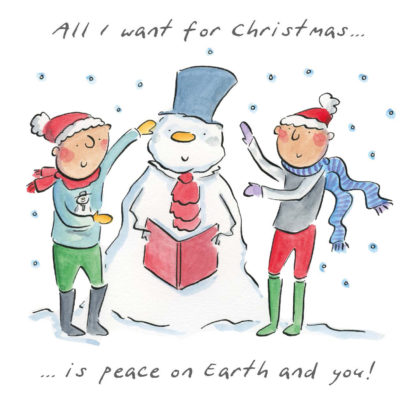 Peace on Earth and you (male)