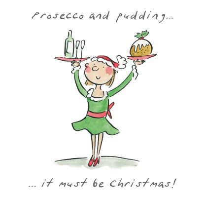 Prosecco and pudding