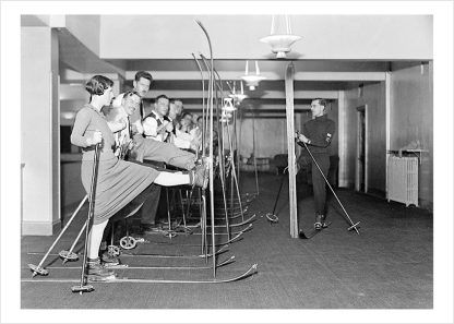 Indoor skiing lesson