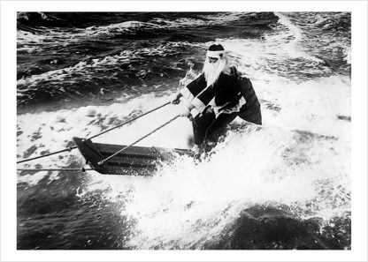 Surfing Santa