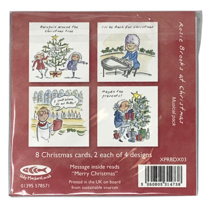Music themed Christmas card pack