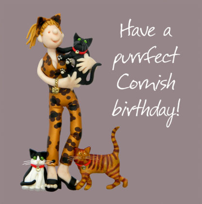 Purrfect Cornish birthday