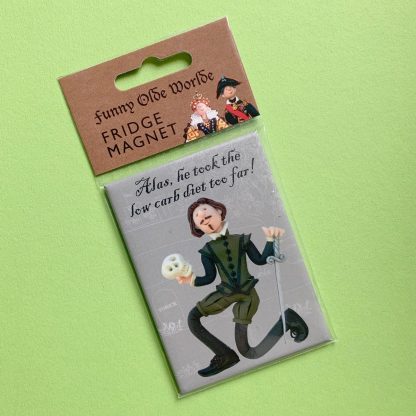 Shakespeare XL doublet fridge magnet