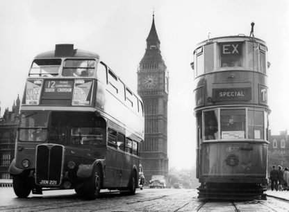 Bus tram and Big Ben
