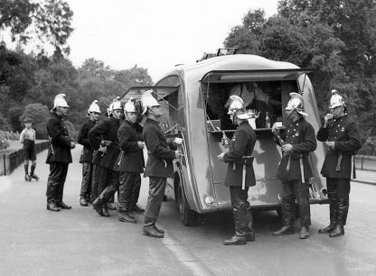 Firemen taking a break