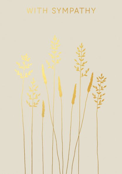 Grasses With Sympathy Greeting Card