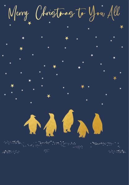 Penguin Group Gold Foiled Christmas Card