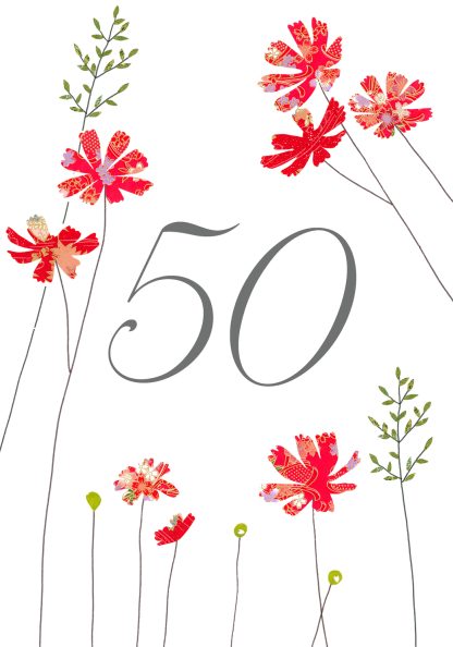 Cosmos Fifty Greeting Card