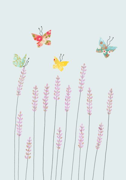 Lavender & Butterflies Greeting Card