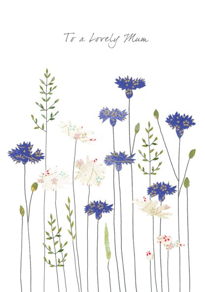 Cornflowers & Daisies Mother's Day Greeting Card