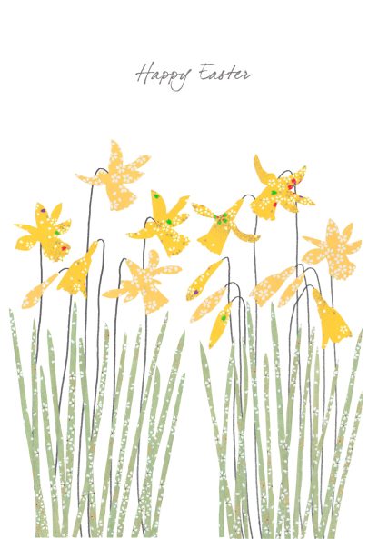 Daffodils Easter Greeting Card