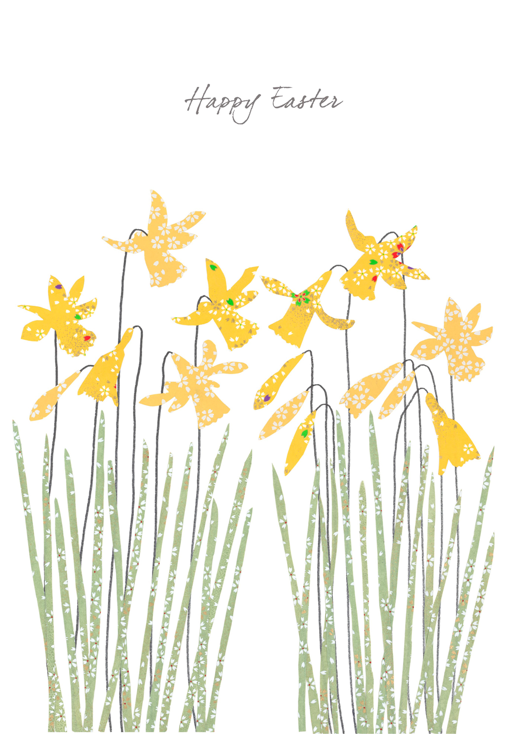 Daffodils Easter Greeting Card Holy Mackerel