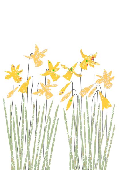 Daffodils Blank Greeting Card