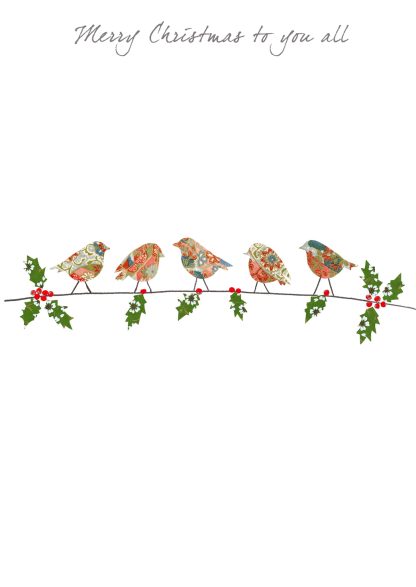 Robins on a Branch Greeting Card