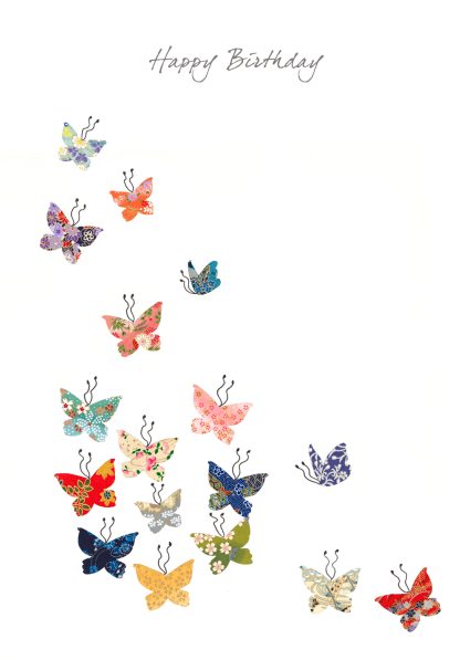 Butterfly Kaleidoscope Birthday Card